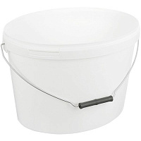 Ведро обыкновенное Пласт-Бокс хозяйственное 10 л белый