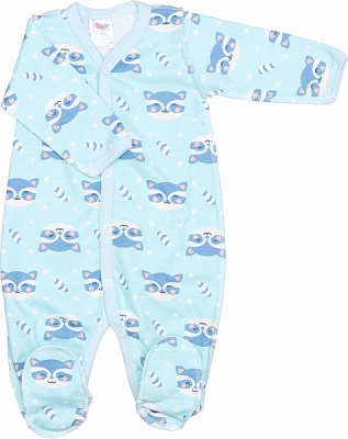 Человечек для мальчика Моя планета Еноты Кмб401-1 р.68 голубой с синим 