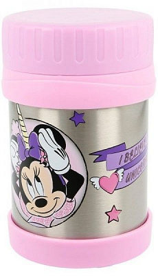 Термос дитячий STOR Disney - Minnie Mouse Unicorns Are Real Steel Isothermal Pot 284 мл