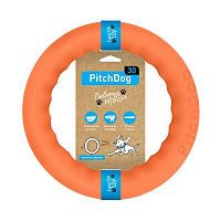Игрушка для собак PitchDog кольцо для апортировки d 28 см оранжевое