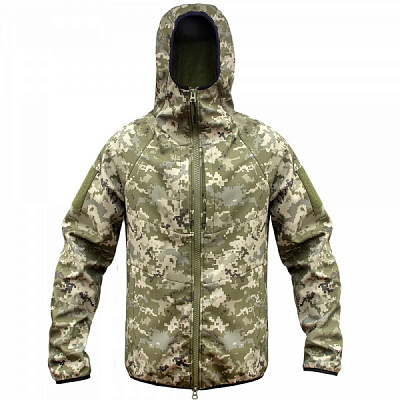 Куртка Expert ® тактическая осенняя Softshell р.L пиксель