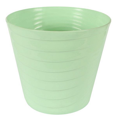 Горщик пластиковий Capri 220 мм круглий зелений (0111)