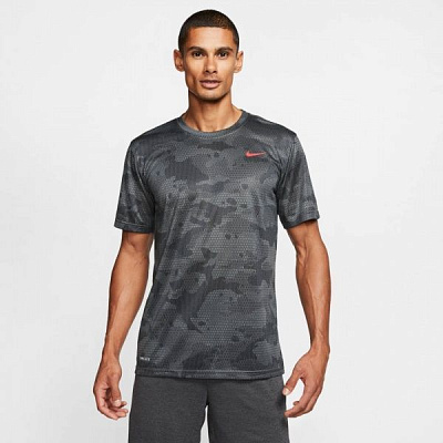 Футболка Nike M NK DRY LEG TEE CAMO AOP CK4252-069 XL темно-сірий