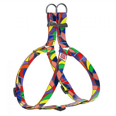 Шлея WAUDOG Nylon з малюнком Вітраж 1,5х40-55 см