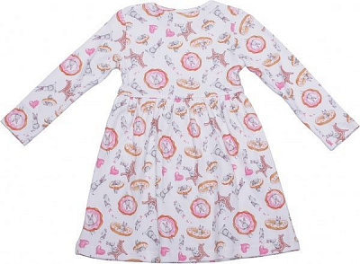 Платье Luna Kids Пирожное 1066/22002 р.116-122 белый с розовым 