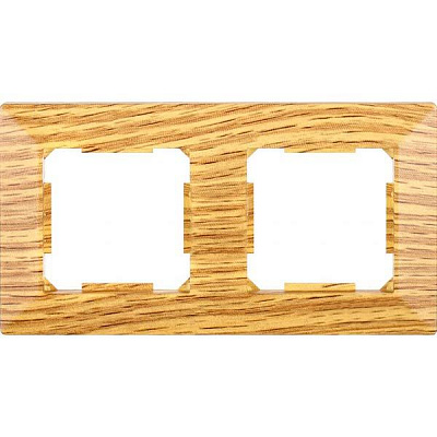 Рамка двухместная HausMark Alta горизонтальная дуб SNG-FRP.SQ20G2-6/Oak
