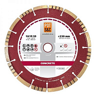 Диск алмазний відрізний PDT 830600CRTu 230x2,6x22,2 армований бетон, бетон 830600CRTu