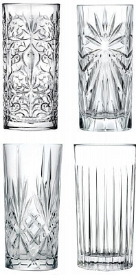 Набор стаканов высоких Mixology 368 мл 4 шт. RCR 