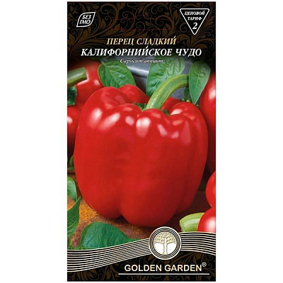Семена Golden Garden перец сладкий Калифорнийское чудо красное 0,3г
