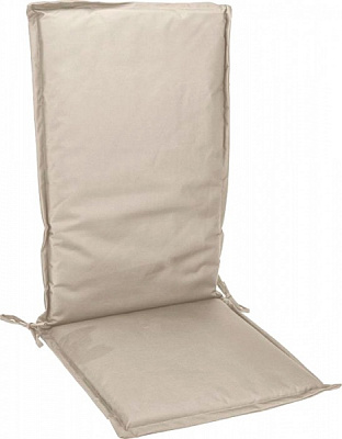 Подушка на стілець бежева 114х44х46 см