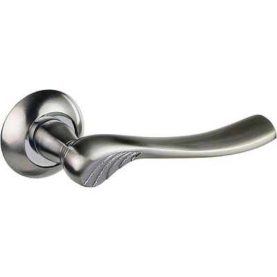 Ручка на розетке MVM А-2013 матовый никель/полированный хром