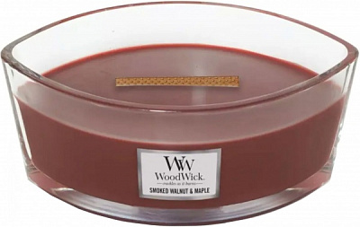 Свічка ароматична Woodwick Ellipse Smoked Walnut & Maple 453 г