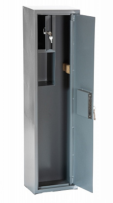 Сейф оружейный Metalzavod ЯОУ-1100 серый (2 ружья + трейзер) 