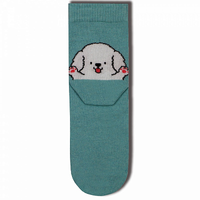 Носки женские Premier Socks с песиками р.23-25 голубой