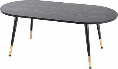 Стол журнальный BRW Embosa 1200x470x600мм черныйзолотой/дуб черный 
