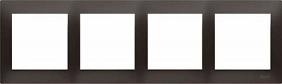 Рамка четырехместная Simon 54 универсальная графит DR4/48