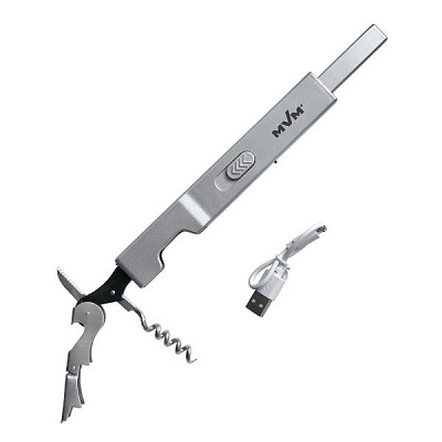 Зажигалка бытовая MVM электроимпульсная с USB LB-01 MC