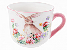 Чашка для бульйону Кролик 480 мл рожевий Lefard