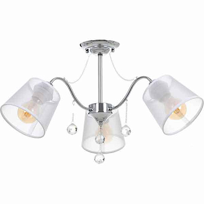 Люстра стельова Accento lighting Burgundy ALPL-PL39203-3 3x60 Вт E27 хром