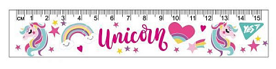 Линейка Unicorn 15 см 370557 YES