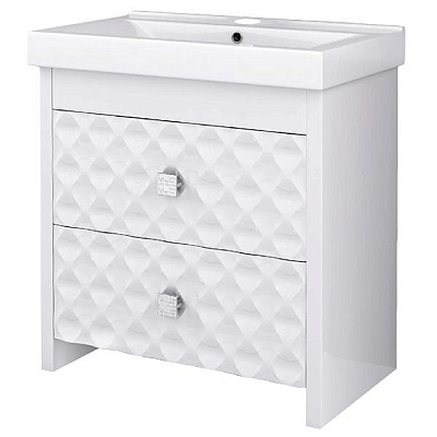 Тумба с умывальником Аква-Родос Фреска 80 3D Mona 80 см