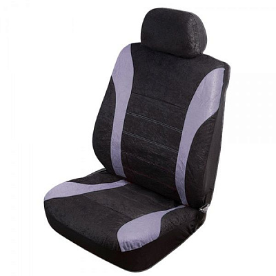 Комплект чохлів на передні сидіння Vitol VSC-38261V-6 BK/GY (20) чорний із сірим