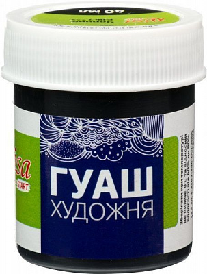 Фарба гуашева Чорна 40 мл 323914 Rosa Start