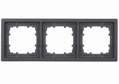 Рамка трехместная Siemens Style антрацит коссо 5TG13230AC