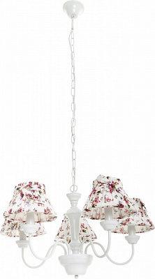 Люстра подвесная Arte Bambina 5xE14 белый A7020LM-5WH 