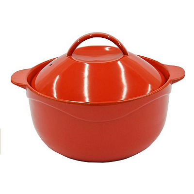 Кастрюля керамічна червона 3.5 л