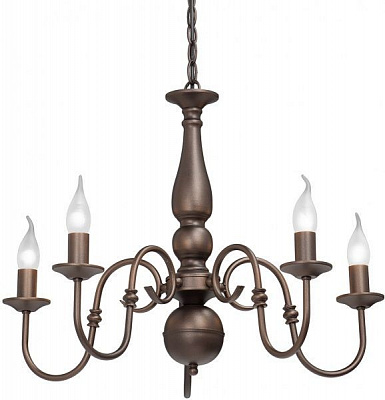 Люстра подвесная Vitaluce 5xE14 коричневый V1660-8/5 