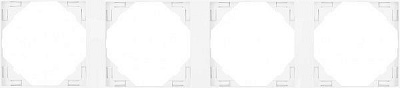 Рамка чотиримісна Efapel LOGUS універсальна білий 90940 TBR