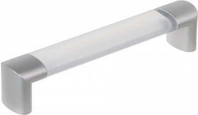 Мебельная ручка 993мк с ABS 160 мм матовый хром REI 993мк.160