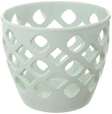 Горшок керамический Ceramika-design ВК-18 ажур круглый 1л фисташковый 