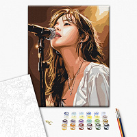 Картина по номерам K-pop певица 40х50 см Brushme