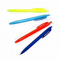 Ручка масляна Hiper автоматична Soft-touch HA-170 колір синій 