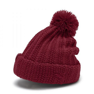 Шапка Puma SF LS Pom Pom Beanie 02238202 OS червоний