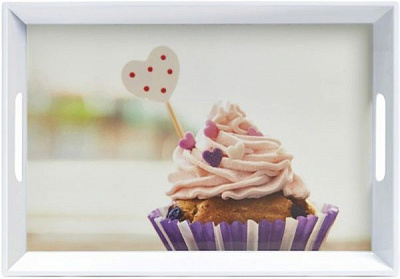 Поднос с ручками Cupcake 50x35x5 см 26633 Zeller