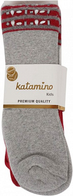 Колготки для девочек KATAMINO K35059р.93-105 серый 