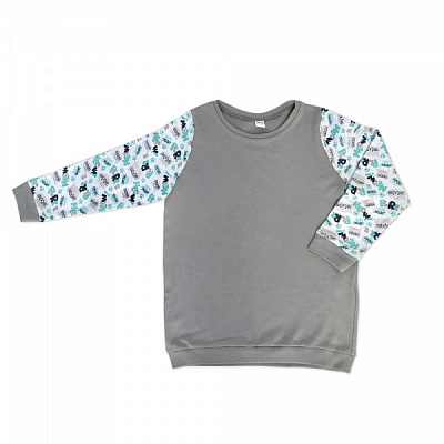 Піжама дитяча для хлопчиків WP Merchandise р.104–110 сірий із малюнком FWPPJP1CAT23GY110