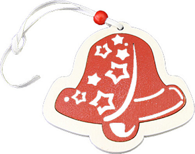 Подвеска Звоночек 9,5 см красный 1220347