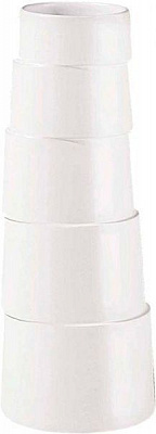 Ваза керамическая белая Hula 70 см ASA