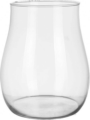 Ваза стеклянная прозрачная Омбре 22х18,8 см Wrzesniak Glassworks