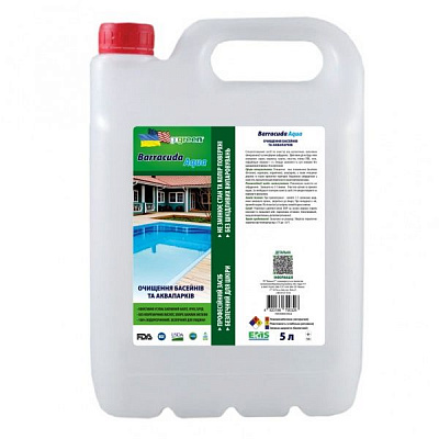 Засіб для очищення басейнів та аквапарків Barracuda AQUA 5 л