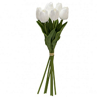 Букет тюльпанов искусственный 7 шт., 30 см белый Home Seasons Decor