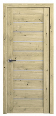 Дверное полотно Dverona 502 ПГ 700 мм дуб классический 