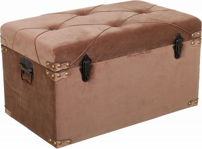 Скриня-пуф Велюр латте 64х35х33 см