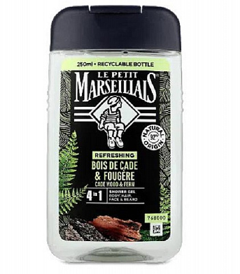 Гель для душу Le Petit Marseillais Ялівець і екстракт папороті 250 мл