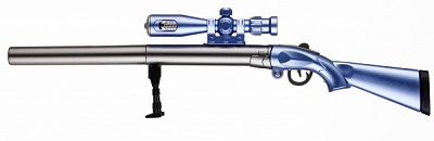 Ручка гелевая Винтовка синяя чернила синие 