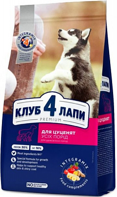 Корм Club 4 Paws Premium курка для цуценят усіх порід 2 кг